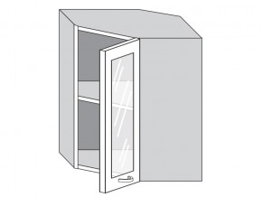 1.60.3у Шкаф настенный (h=720) угловой на 600мм со стекл. дверцей в Богдановиче - bogdanovich.magazin-mebel74.ru | фото
