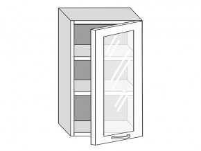 19.50.3 Шкаф настенный (h=913) на 500мм с 1-ой стекл. дверцей в Богдановиче - bogdanovich.magazin-mebel74.ru | фото