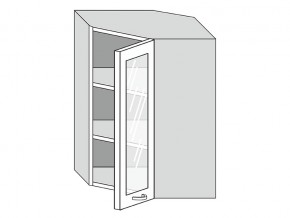 19.60.3у Шкаф настенный (h=913) угловой на 600мм со стекл. дверцей в Богдановиче - bogdanovich.magazin-mebel74.ru | фото