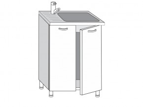 2.60.2мн Шкаф-стол на 600мм под накладную мойку с 2-мя дверцами в Богдановиче - bogdanovich.magazin-mebel74.ru | фото