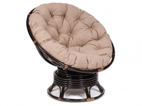 Кресло-качалка Papasan w 23/01 B с подушкой Antique brown, экошерсть Коричневый в Богдановиче - bogdanovich.magazin-mebel74.ru | фото