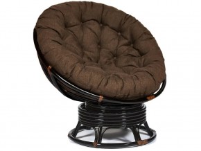 Кресло-качалка Papasan w 23/01 B с подушкой Antique brown, ткань Коричневый в Богдановиче - bogdanovich.magazin-mebel74.ru | фото