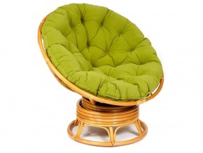 Кресло-качалка Papasan w 23/01 B с подушкой Honey, флок Олива в Богдановиче - bogdanovich.magazin-mebel74.ru | фото