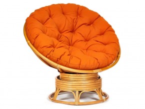 Кресло-качалка Papasan w 23/01 B с подушкой Honey, ткань Оранжевый в Богдановиче - bogdanovich.magazin-mebel74.ru | фото