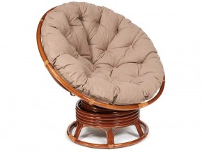 Кресло-качалка Papasan w 23/01 B с подушкой Pecan, экошерсть Коричневый в Богдановиче - bogdanovich.magazin-mebel74.ru | фото