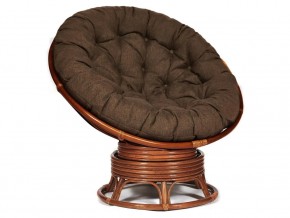 Кресло-качалка Papasan w 23/01 B с подушкой Pecan, ткань Коричневый в Богдановиче - bogdanovich.magazin-mebel74.ru | фото