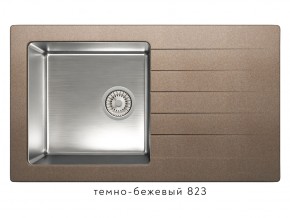 Мойка комбинированная Tolero twist TTS-860 Темно-бежевый 82 в Богдановиче - bogdanovich.magazin-mebel74.ru | фото