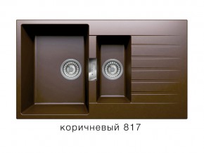 Мойка кварцевая Tolero Loft TL-860 Коричневый 817 в Богдановиче - bogdanovich.magazin-mebel74.ru | фото