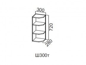 Ш300т/720 Шкаф навесной 300/720 (торцевой) в Богдановиче - bogdanovich.magazin-mebel74.ru | фото